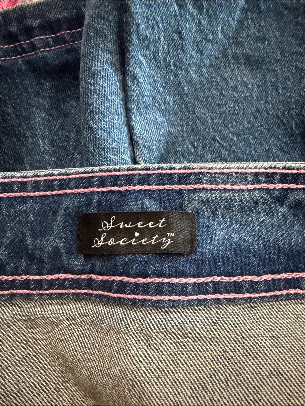 NWT Hot Topic Sweet Society Heart Patch Pleated Denim Skirt - Picture 10 of 10